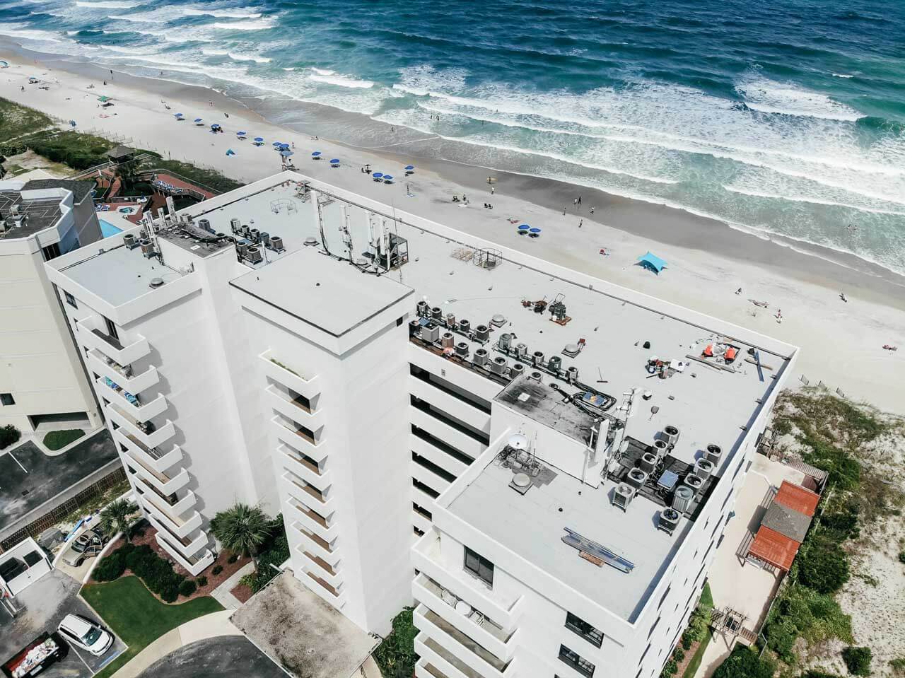 The Islander, oceanfront high-rise roof replacement